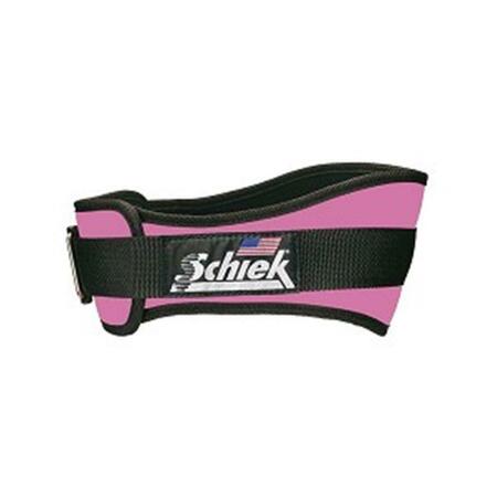 SCHIEK SPORTS 6 in. Original Nylon Belt, Pink - Extra Small S-2006PKXS